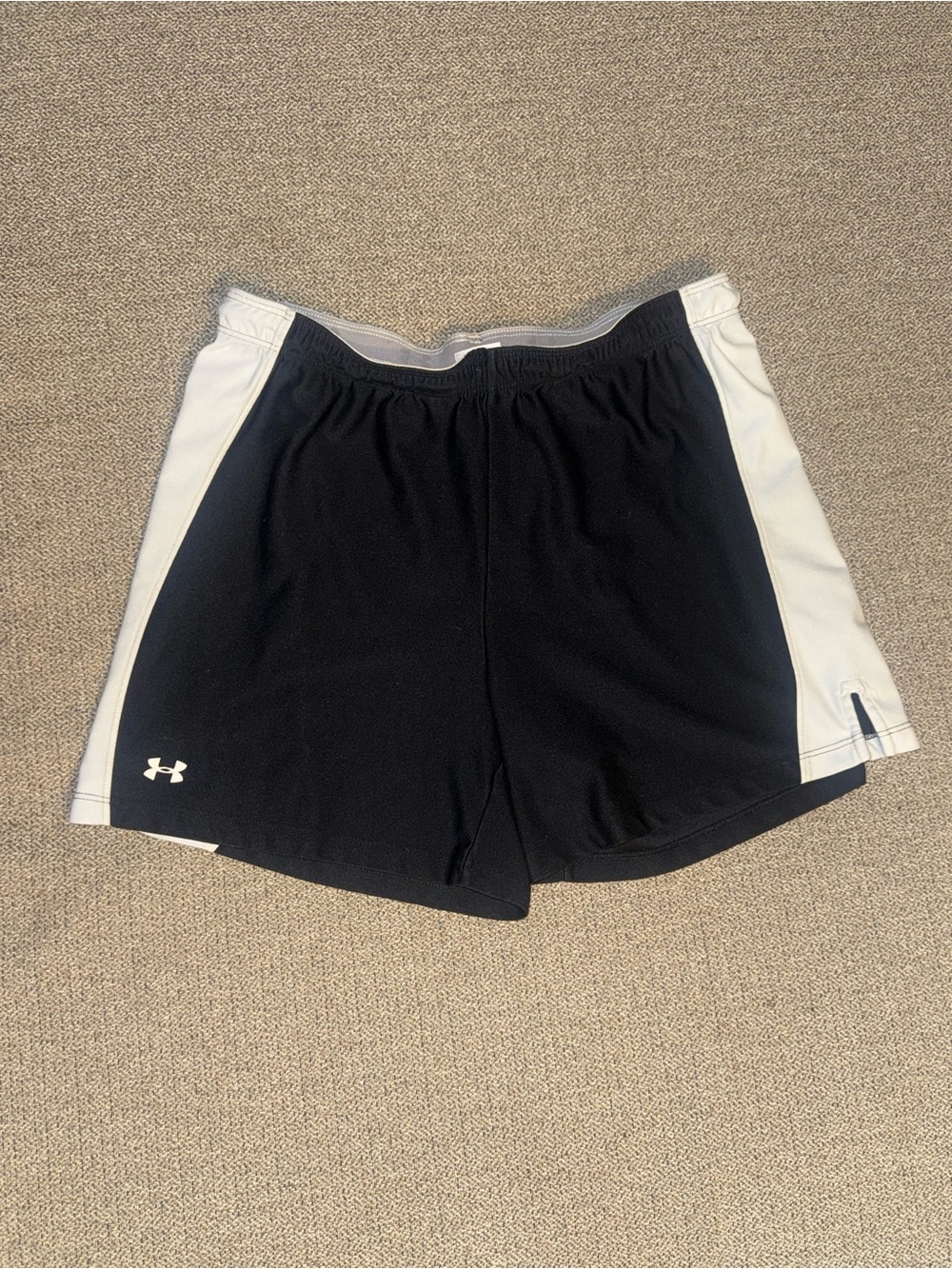 Under Armour Black and White Women's Athletic Shorts